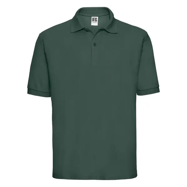 Men's Green Polycotton Polo Shirt Russell