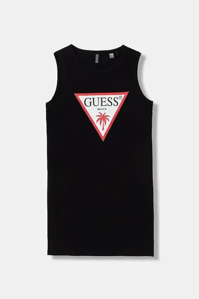 Guess Dětské bavlněné šaty Guess