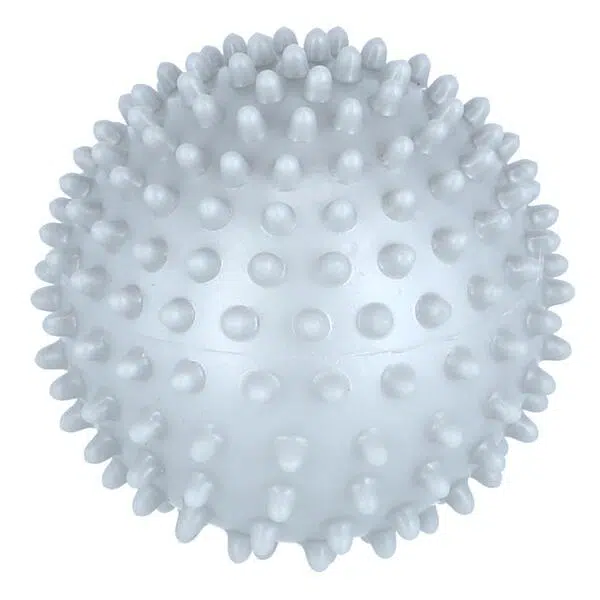 Masážní ježek, šedý 10 cm