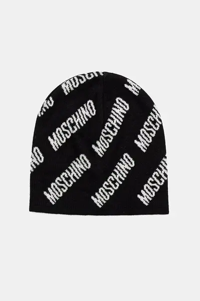 Moschino čiapka s prímesou vlny