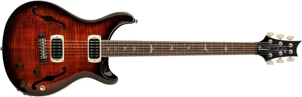 PRS SE Ed Sheeran Flat Back Hollowbody I Baritone Piezo Orange Tiger S