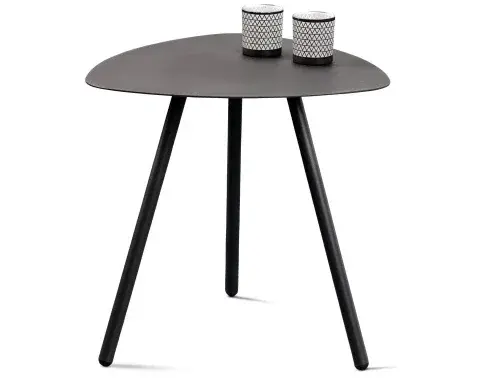 Stolík Mira, priemer 50 cm, antracitový%