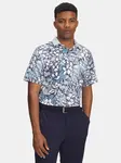 Men's Under Armour UA Drive Chill Printed Polo-BLU T-Shirt - Men's