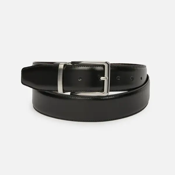 Černý pánský pásek Geox Belt - Pánské
