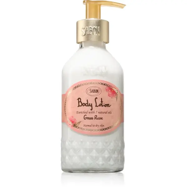 Sabon Bottle Green Rose tělové mléko 200 ml