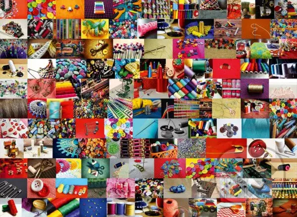 Collage - Sewing,Collage - Sewing - puzzle z kategorie Umelecké
