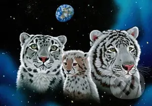 Schim Schimmel - Gentle Family - puzzle z kategorie Umělecké