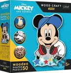 Wood Craft Junior puzzle Ve světě Mickeho Mouse (50 dílků) - puzzle z kategorie 60 - 300 dílků