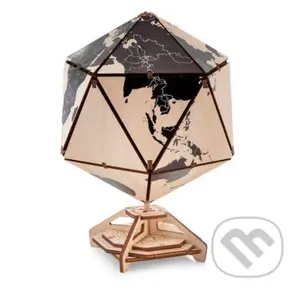 Ikosahedrická guľa čierna - puzzle z kategorie 3D puzzle