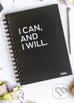 Plánovač - I can and I wiil (pevná, špirálová väzba)