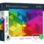 Farebné šplechy: Kubický gradient - puzzle z kategorie Ostatné