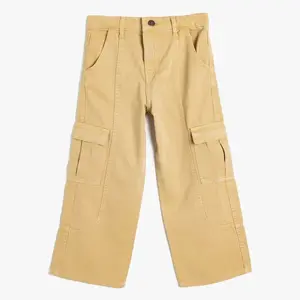 Koton Cargo Jeans Wide Leg Cotton - Wide Leg Jean