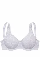 NUANCE Podprsenka  tmavošedá / biela