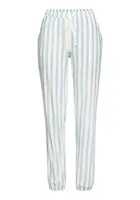 VIVANCE Pyžamové nohavice  pastelovo modrá / svetlomodrá / pastelovo oranžová / šedobiela