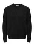 Only & Sons Sveter 'ONSMICHAEL'  čierna melírovaná