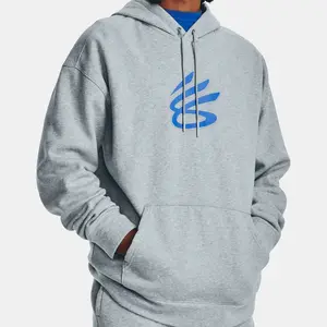 Under Armour Mikina Curry Big Splash PO Hoodie-BLU - Pánské