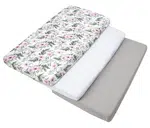 Medi Partners Set of 3 pcs. Fitted Sheet 60x120 cm 100% Cotton Baby Bed Linen Mattress