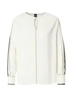 BOSS Blúzka 'Banariah'  béžová / čierna / biela