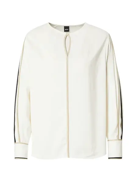 BOSS Blúzka 'Banariah'  béžová / čierna / biela