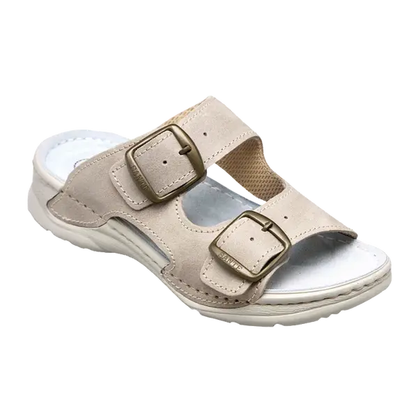 SANTÉ Dámské pantofle D/10/S12/SP ŠEDÁ v.42