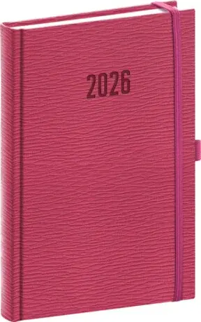 Denní diář Rivoli 2026, růžový