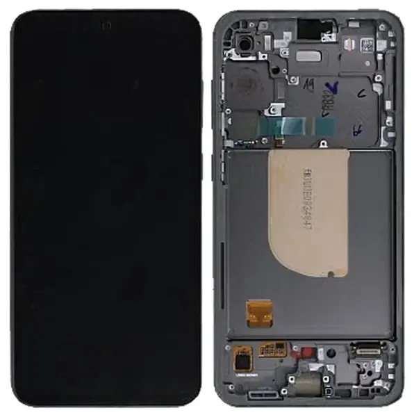 LCD display + dotyková deska + přední kryt pro Samsung Galaxy S23 FE S711, graphite (Service Pack)