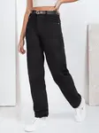 Jeansy damskie szerokie czarne Dstreet