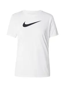 NIKE Funkčné tričko  čierna / biela