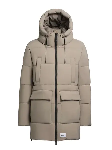 khujo Zimná bunda 'Welm'  béžová / čierna / biela