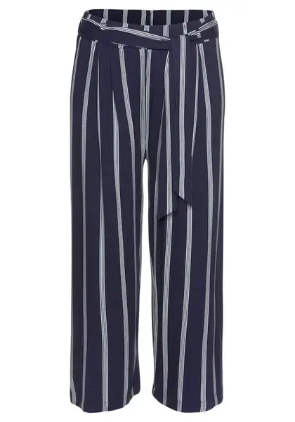 LASCANA Nohavice  námornícka modrá / biela