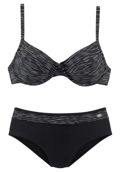 KangaROOS Bikiny  sivá / čierna