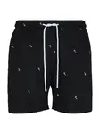 Urban Classics Plavecké šortky  čierna / biela