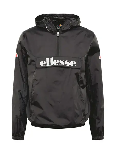 ELLESSE Prechodná bunda 'Acera'  svetlosivá / červená / čierna