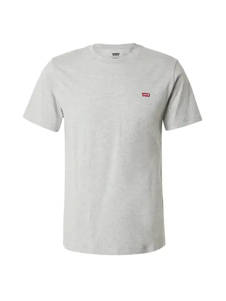 LEVI'S ® Tričko 'SS Original HM Tee'  sivá melírovaná / červená / biela