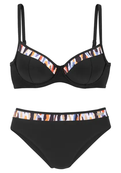 LASCANA Bikiny  zmiešané farby / čierna