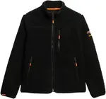 Superdry Flisová bunda  oranžová / čierna