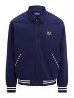 Polo Ralph Lauren Prechodná bunda  námornícka modrá / šedobiela