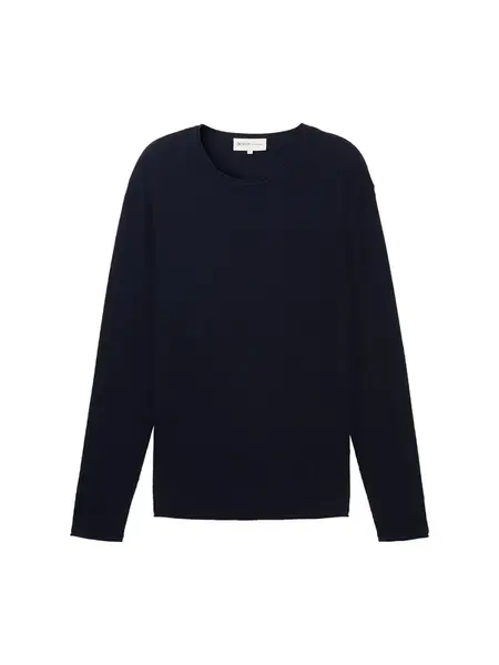 TOM TAILOR DENIM Sveter  námornícka modrá