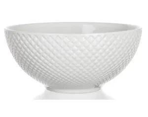 Miska Diamond Line, biela s reliéfem%