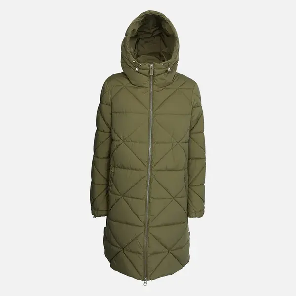 Khaki dámská parka Geox Allenie - Dámské