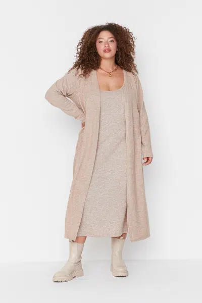 Dámske oblečenie Trendyol TBBAW23AH00004/BEIGE