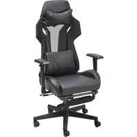 MID.YOU HERNÍ ŽIDLE, vzhled kůže, síťovina, černá