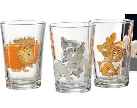 Detské poháriky (3 ks) Zvieratká z lesa%