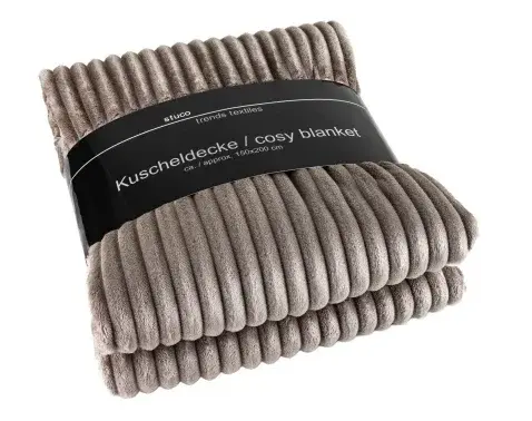 Deka Prag 150x200 cm, šedohnedá%