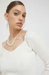 Sveter Hollister Co. béžová farba