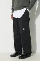 Nohavice Billionaire Boys Club Cargo pánske, čierna farba, rovné, B23411