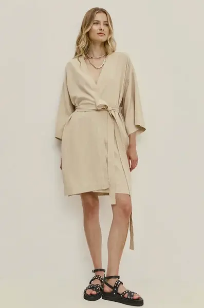 Ľanové šaty Answear.LAB