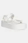 Sandále HUGO Zaralyn biela farba, na platforme, 50542082