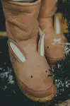 Detské zimné kožené topánky Donsje Wadudu Classic Boots Bunny