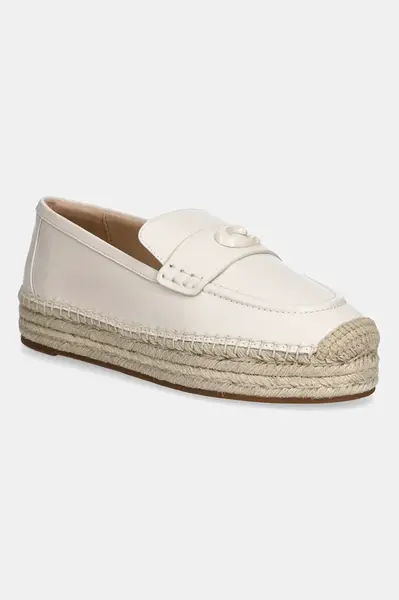 Kožené espadrilky Coach Camilla